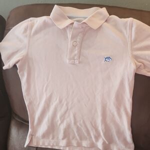 Southern Tide Pink Polo Shirt Classic Style For Boys